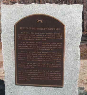 Results of the Battle of Clapp's Mill Photo, Click for full size